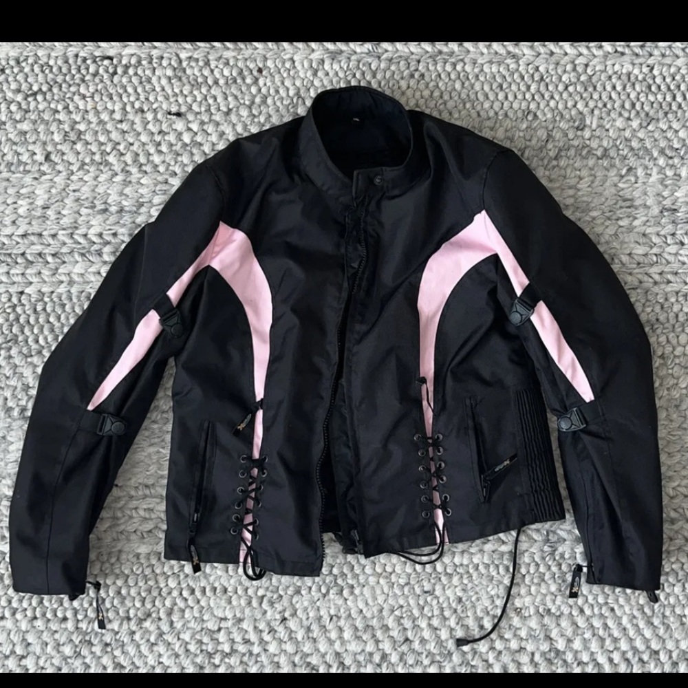 2XL ELEMENT LADIES MOTORCYCLE Pink padded JACKET
